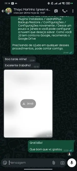 Depoimento Thayc